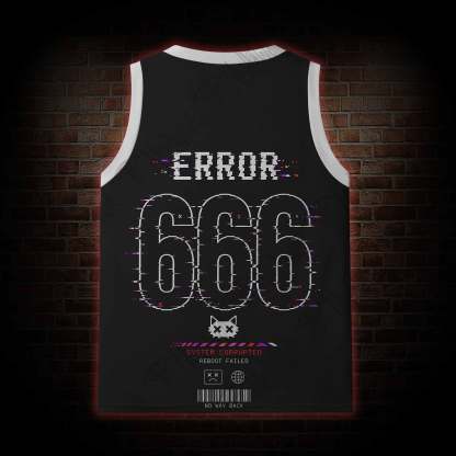 System Damage Mesh Jersey Tank Top