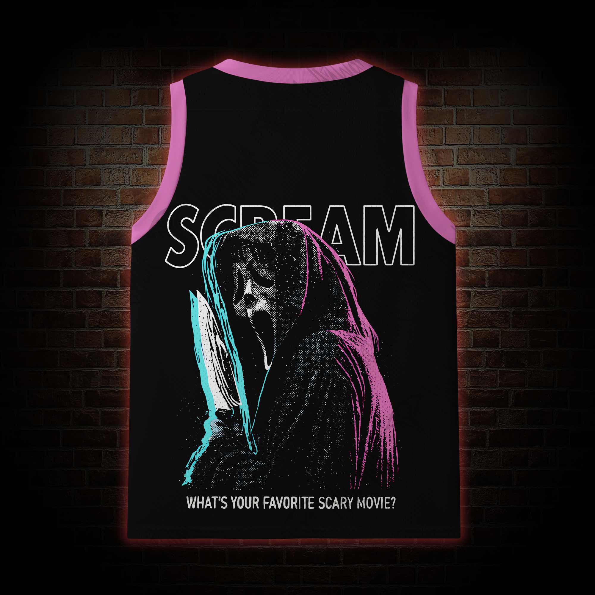 What's Your Favortie Scary Movie Horror Mesh Jersey Tank Top