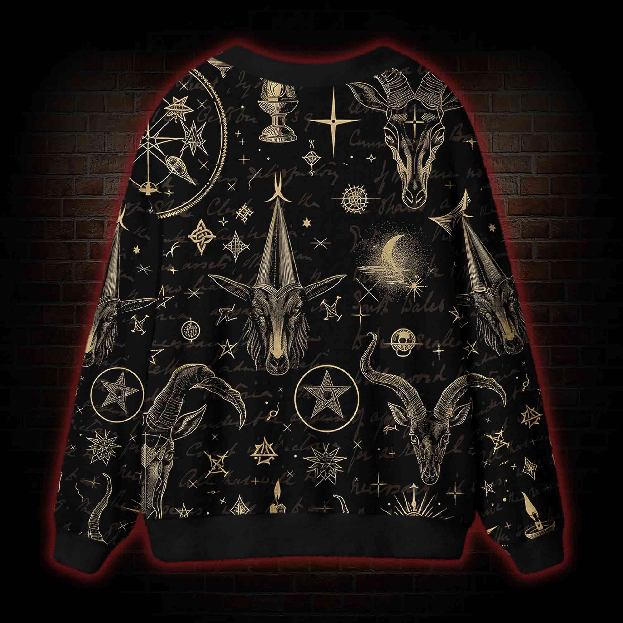 Baphomet Cardigan Sweater