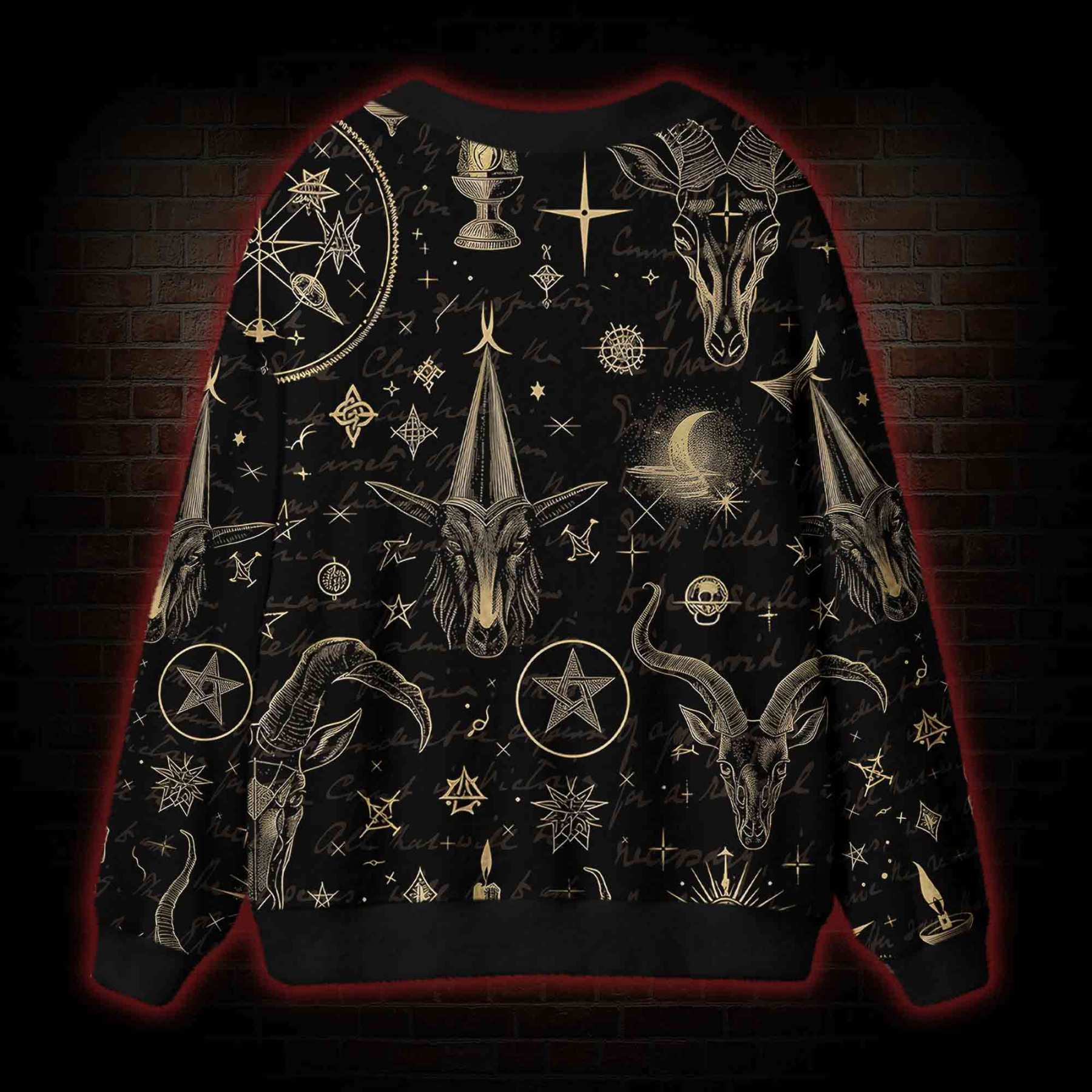 Baphomet Cardigan Sweater