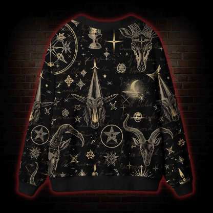 Baphomet Cardigan Sweater