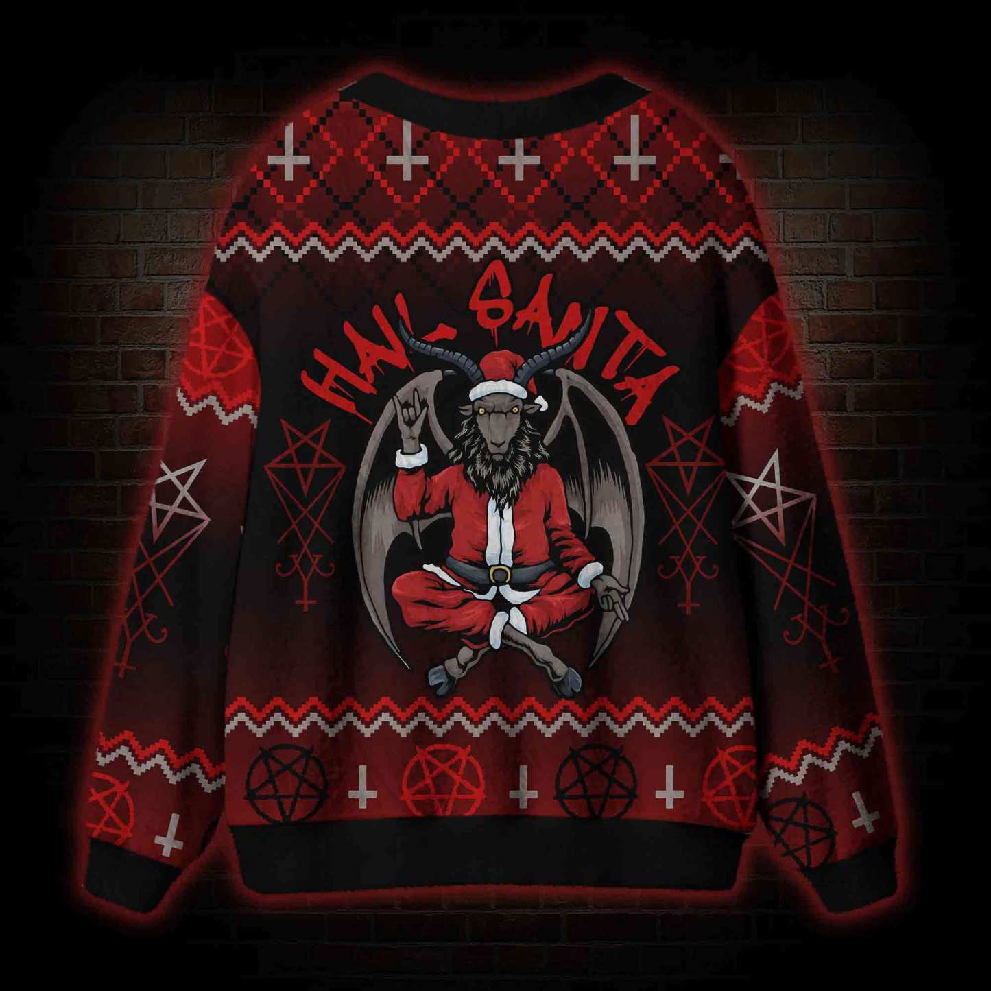 Hail Santa Cardigan Sweater