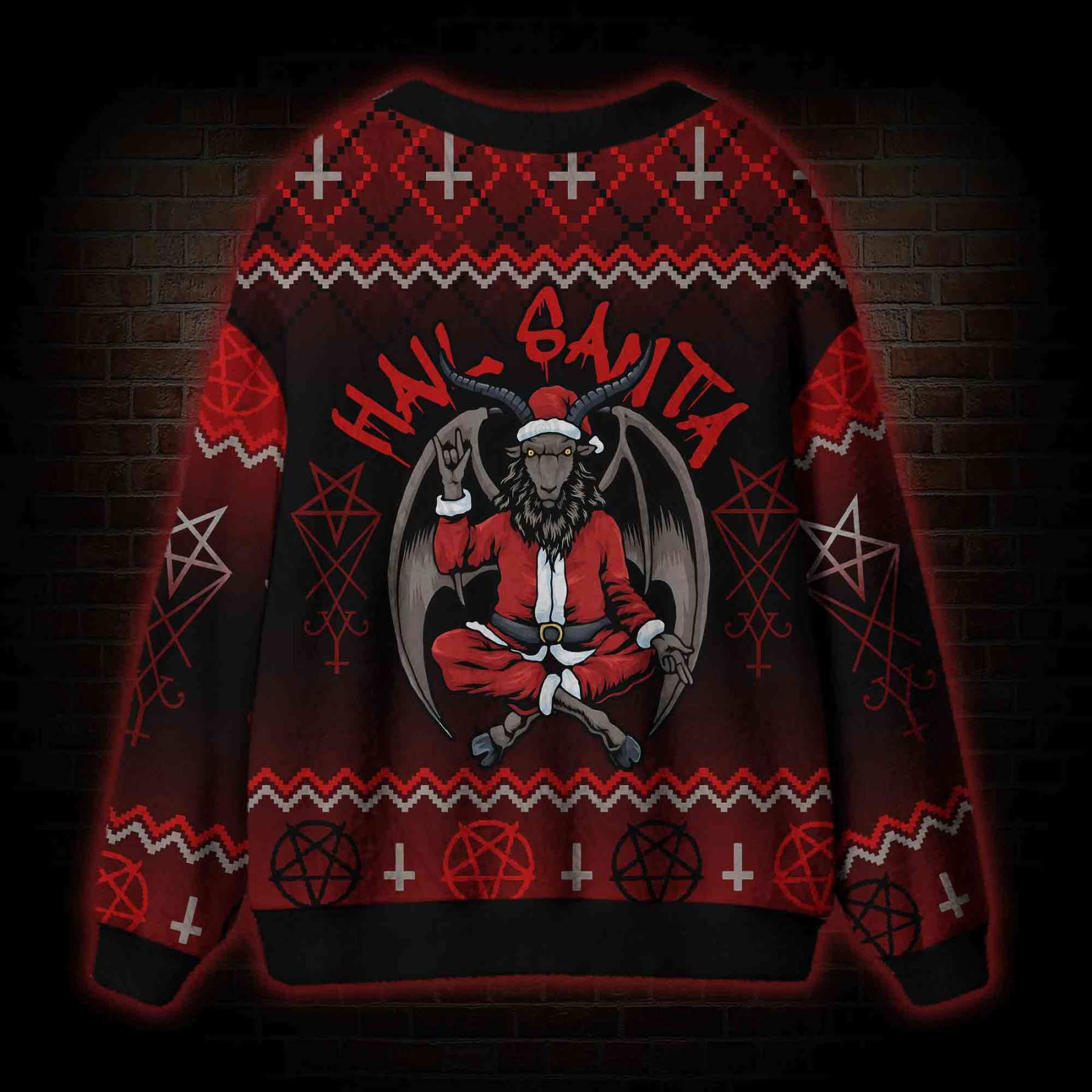 Hail Santa Cardigan Sweater