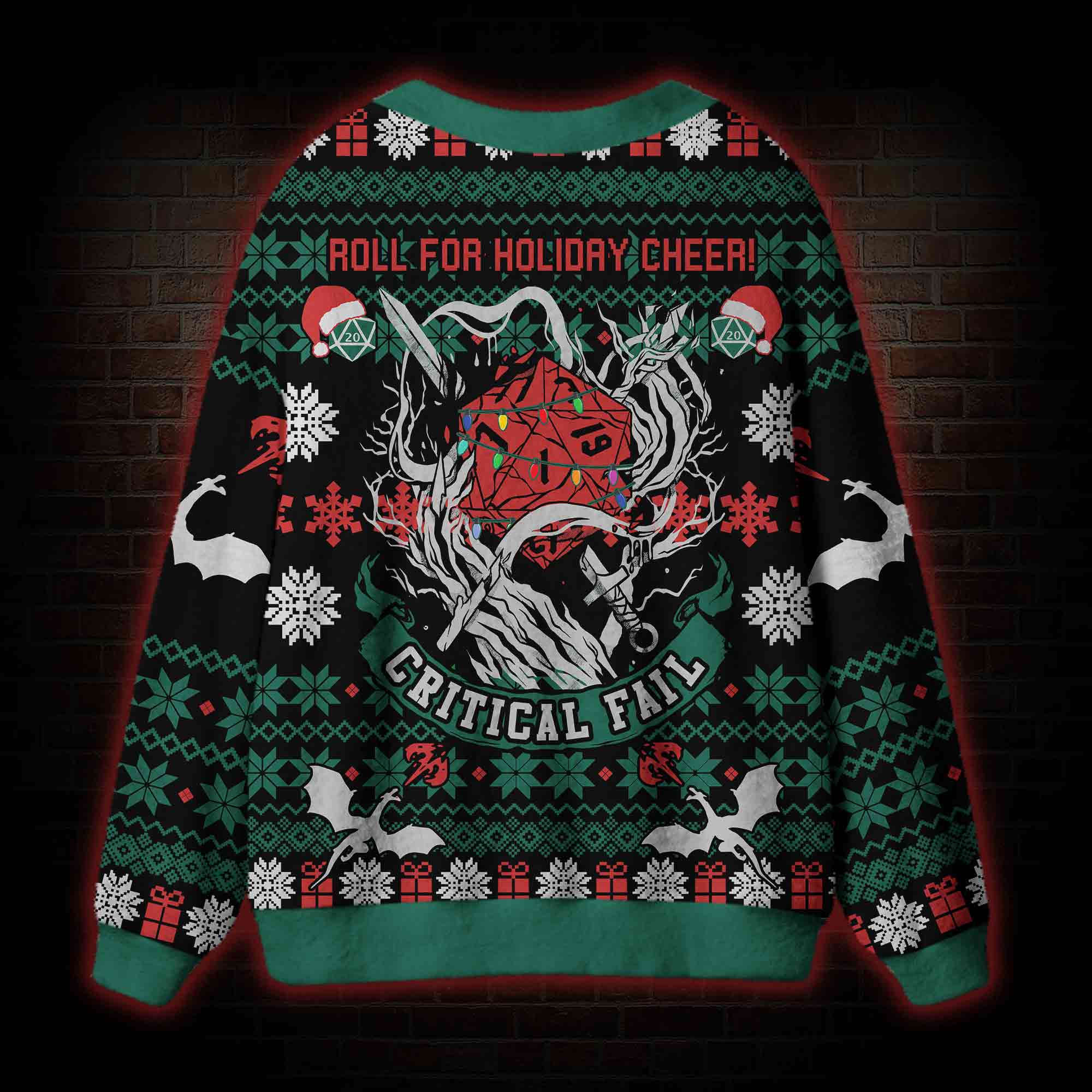 Roll for Holiday Cheer! Cardigan Sweater