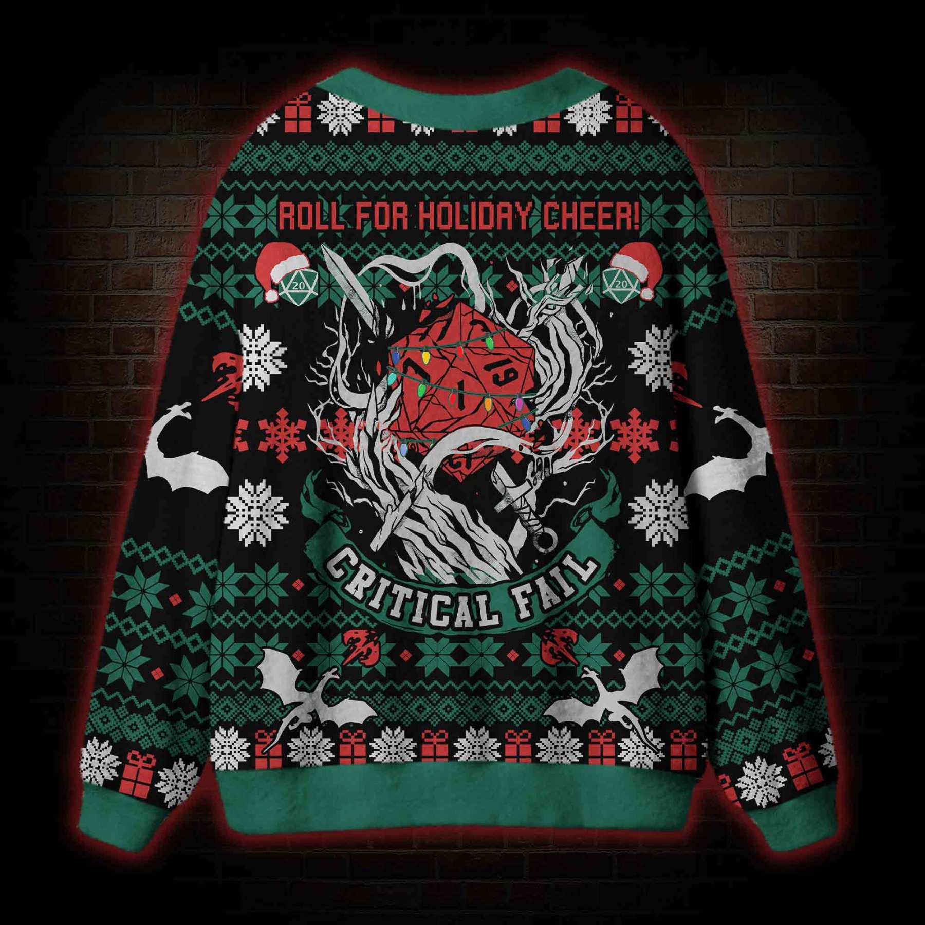 Roll for Holiday Cheer! Cardigan Sweater