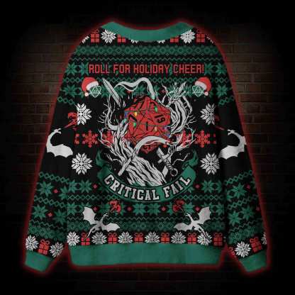 Roll for Holiday Cheer! Cardigan Sweater