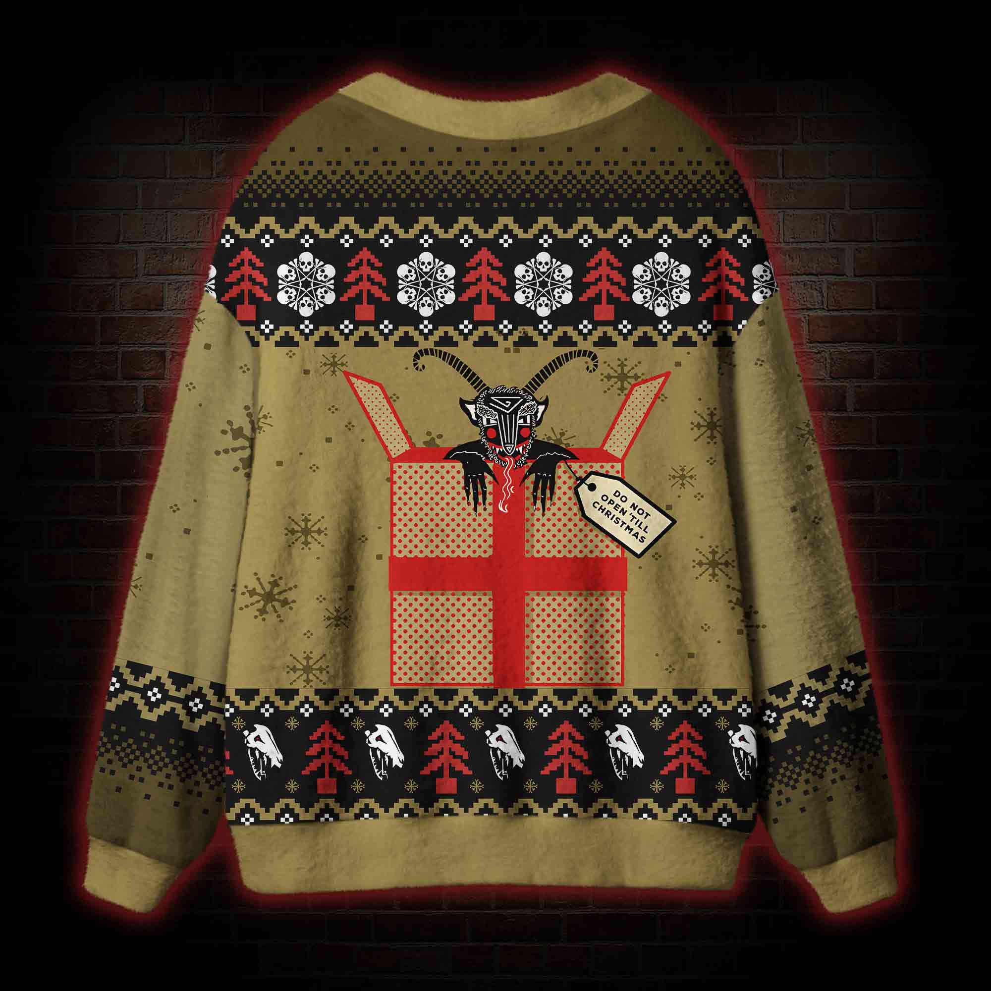 Do Not Open Till Christmas Cardigan Sweater