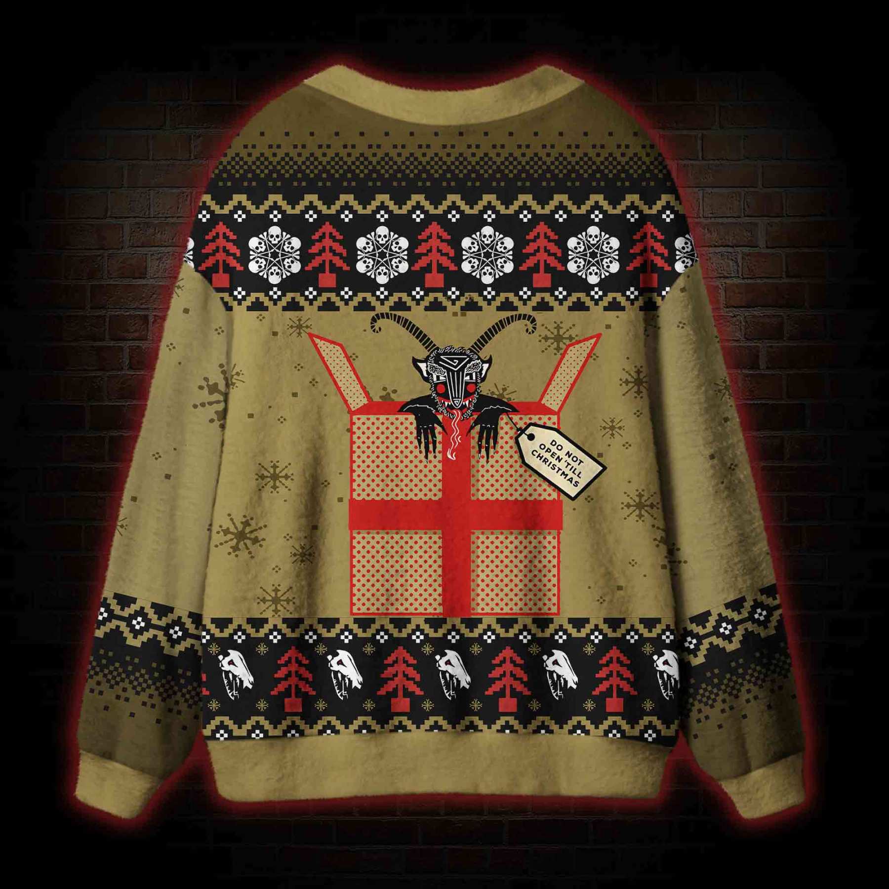 Do Not Open Till Christmas Cardigan Sweater