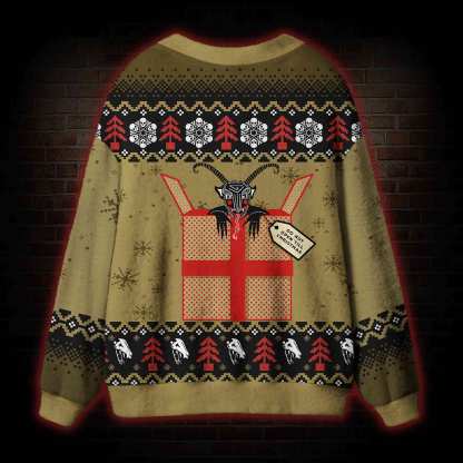 Do Not Open Till Christmas Cardigan Sweater