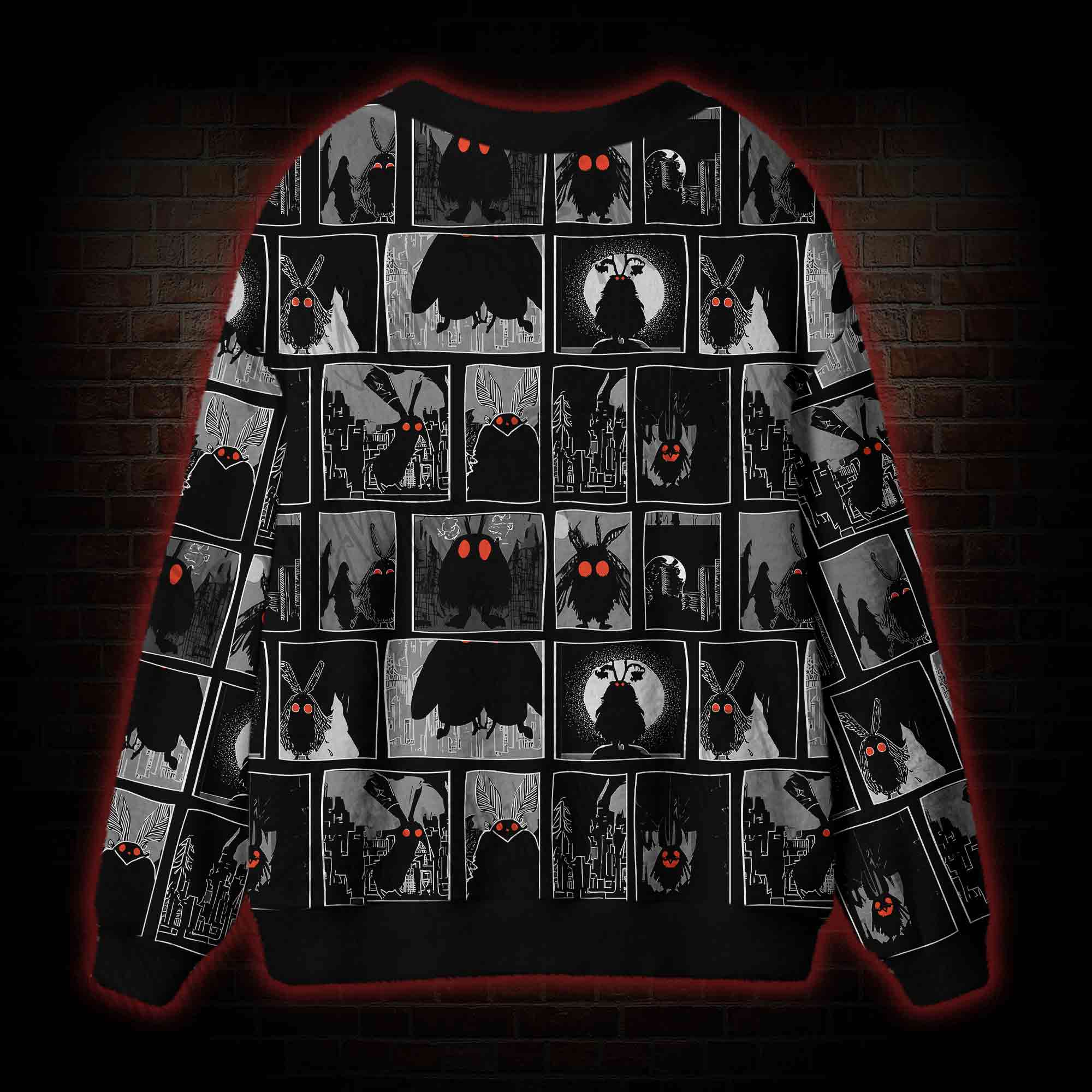 Mothman at Night Cardigan Sweater