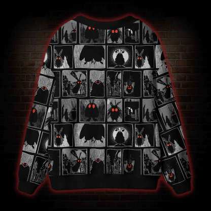Mothman at Night Cardigan Sweater