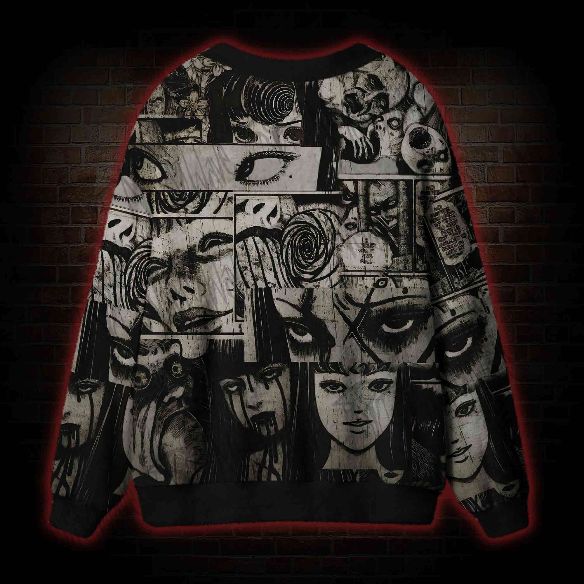 Eyes of Horror Cardigan Sweater