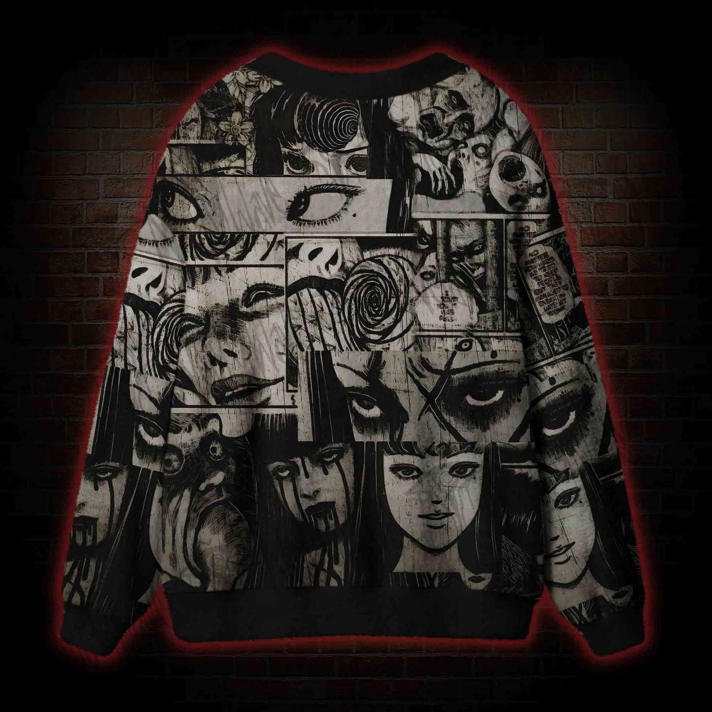 Eyes of Horror Cardigan Sweater
