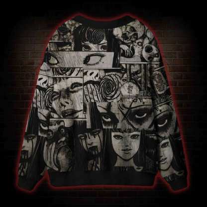 Eyes of Horror Cardigan Sweater