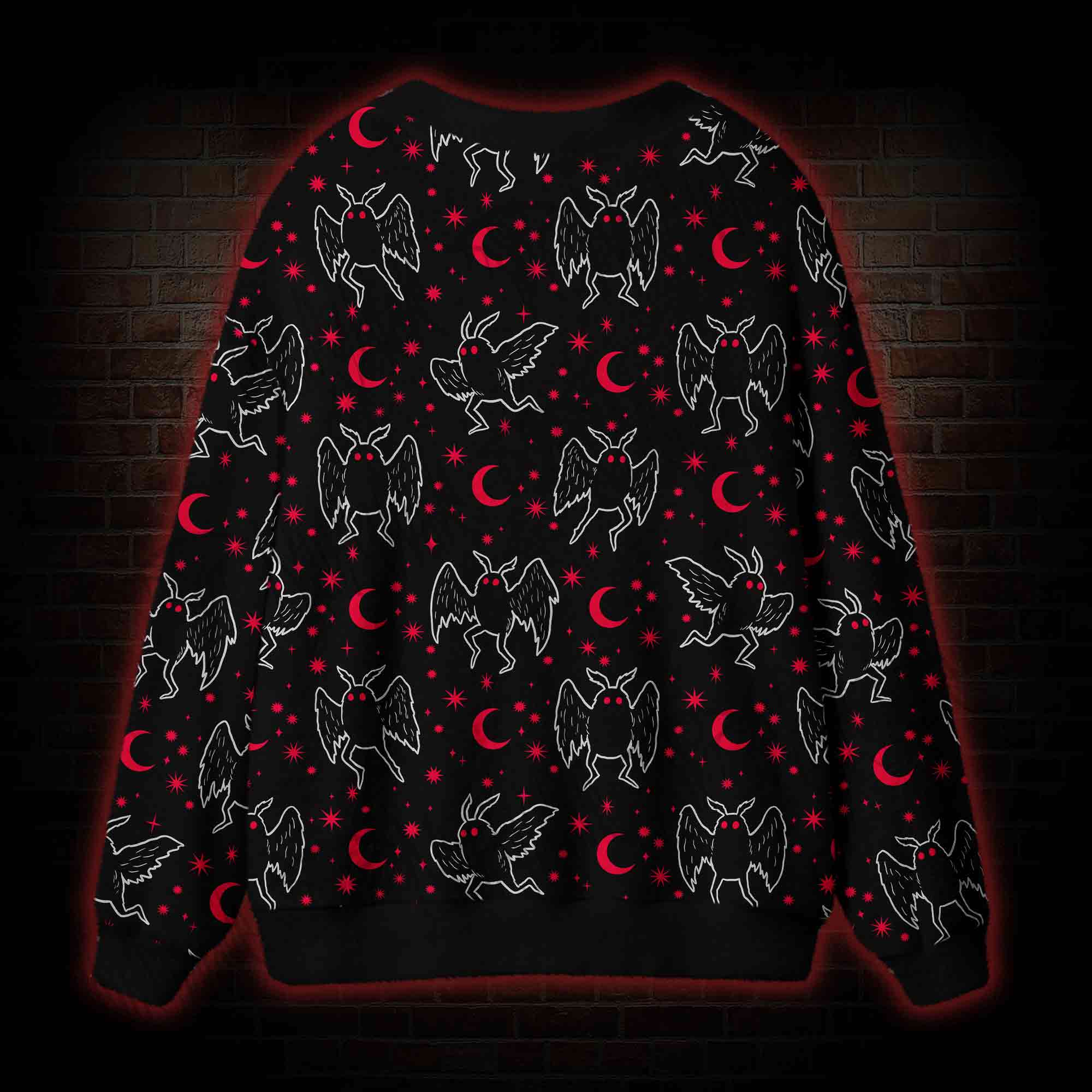 Mothman Night Cardigan Sweater