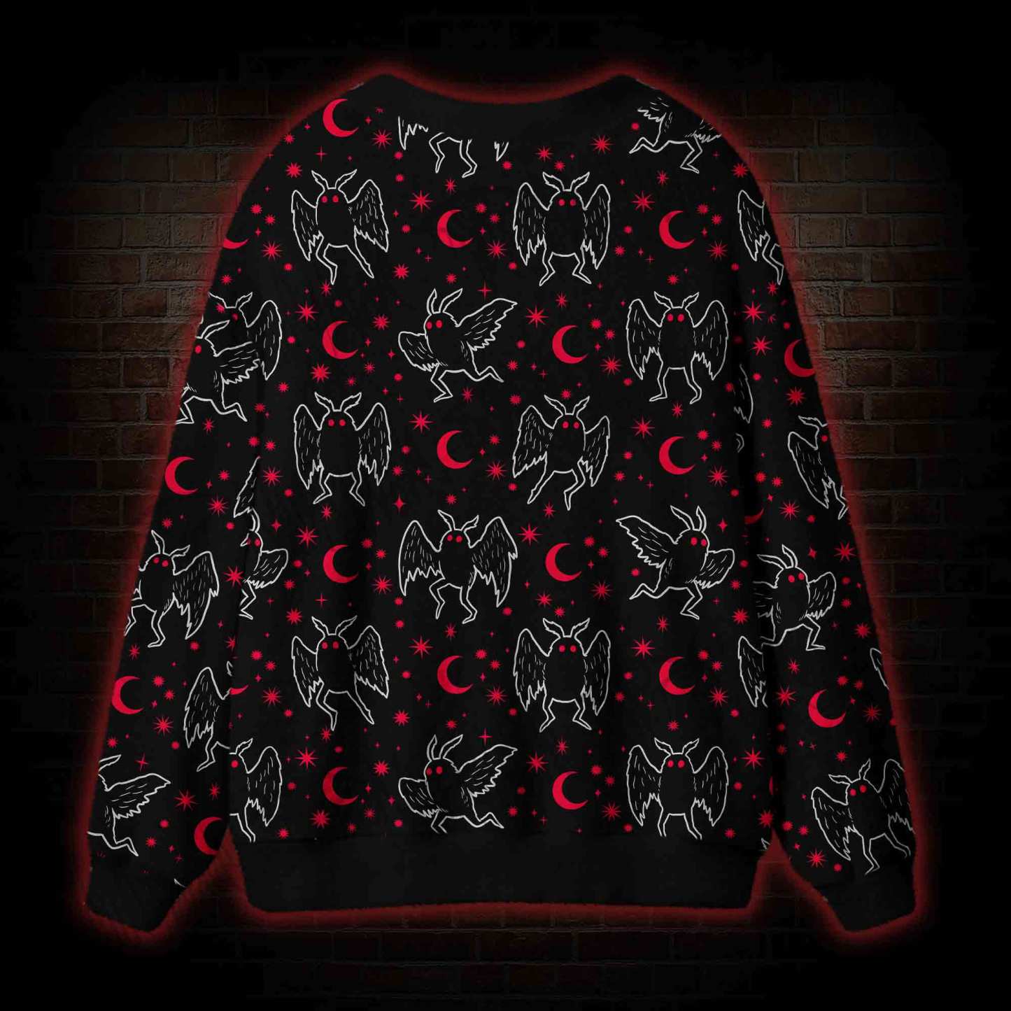 Mothman Night Cardigan Sweater