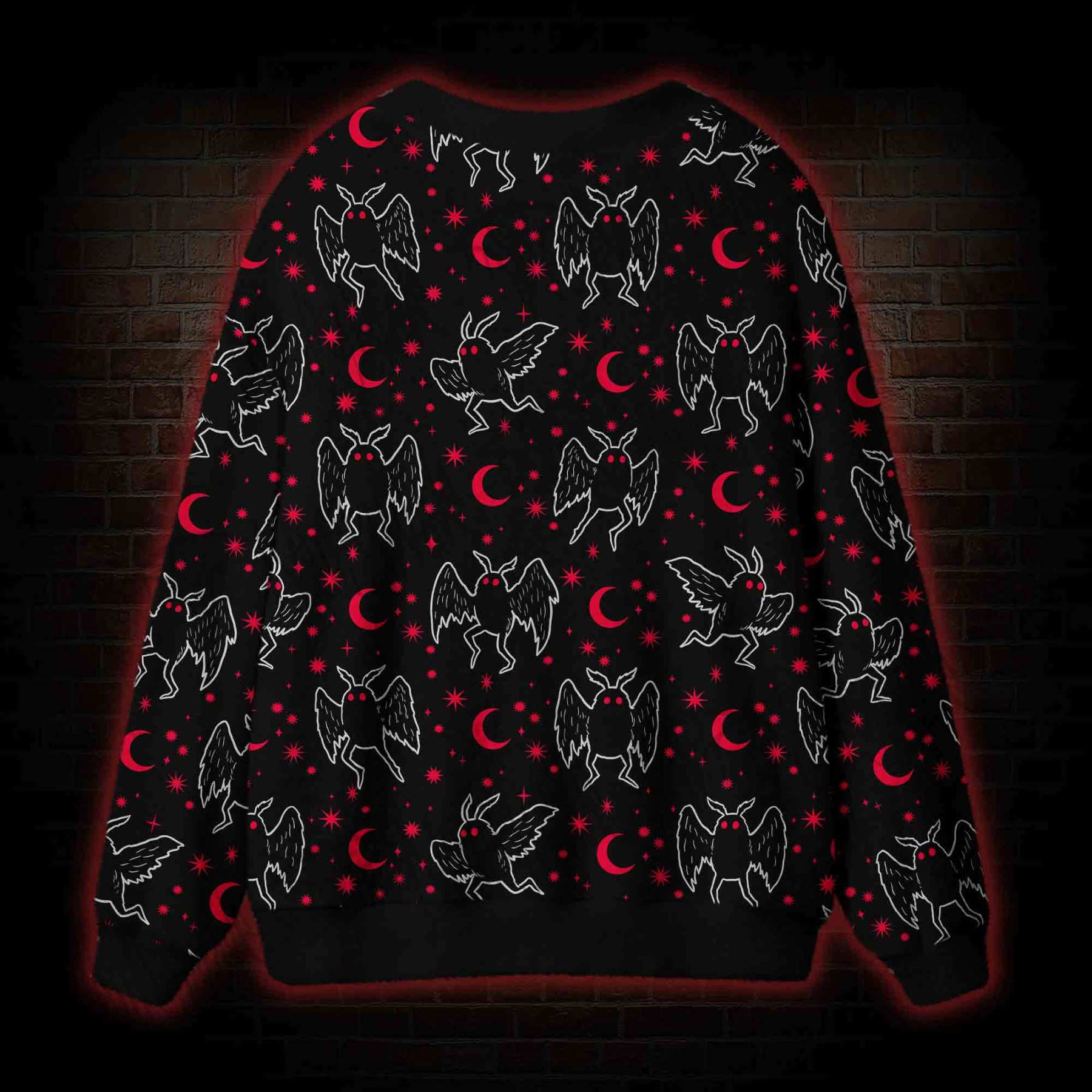 Mothman Night Cardigan Sweater