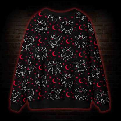 Mothman Night Cardigan Sweater