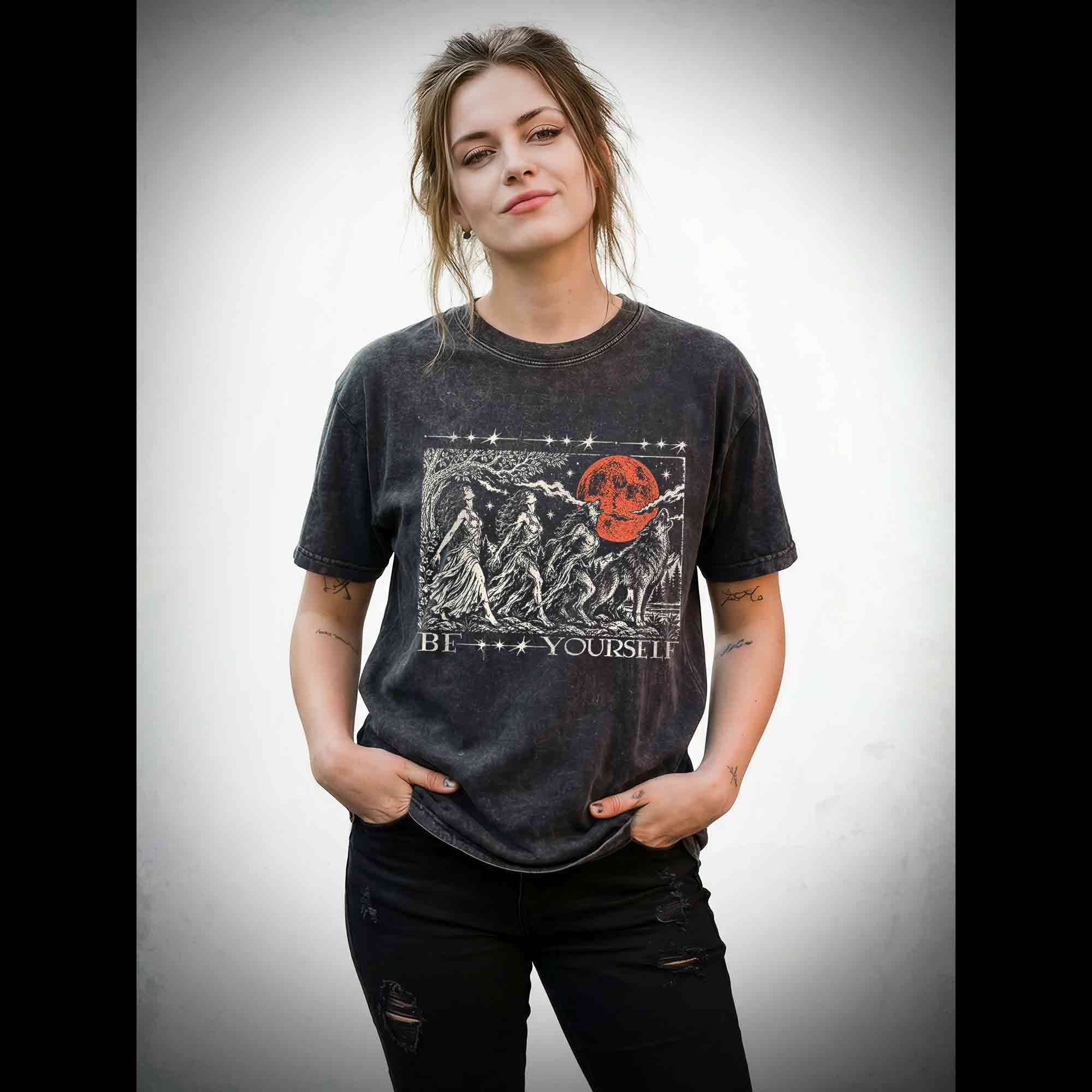 Be Yourself Washed T-shirt