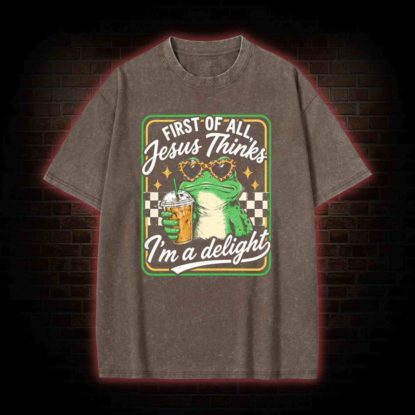 Jesus Thinks I'm a Delight Washed T-shirt