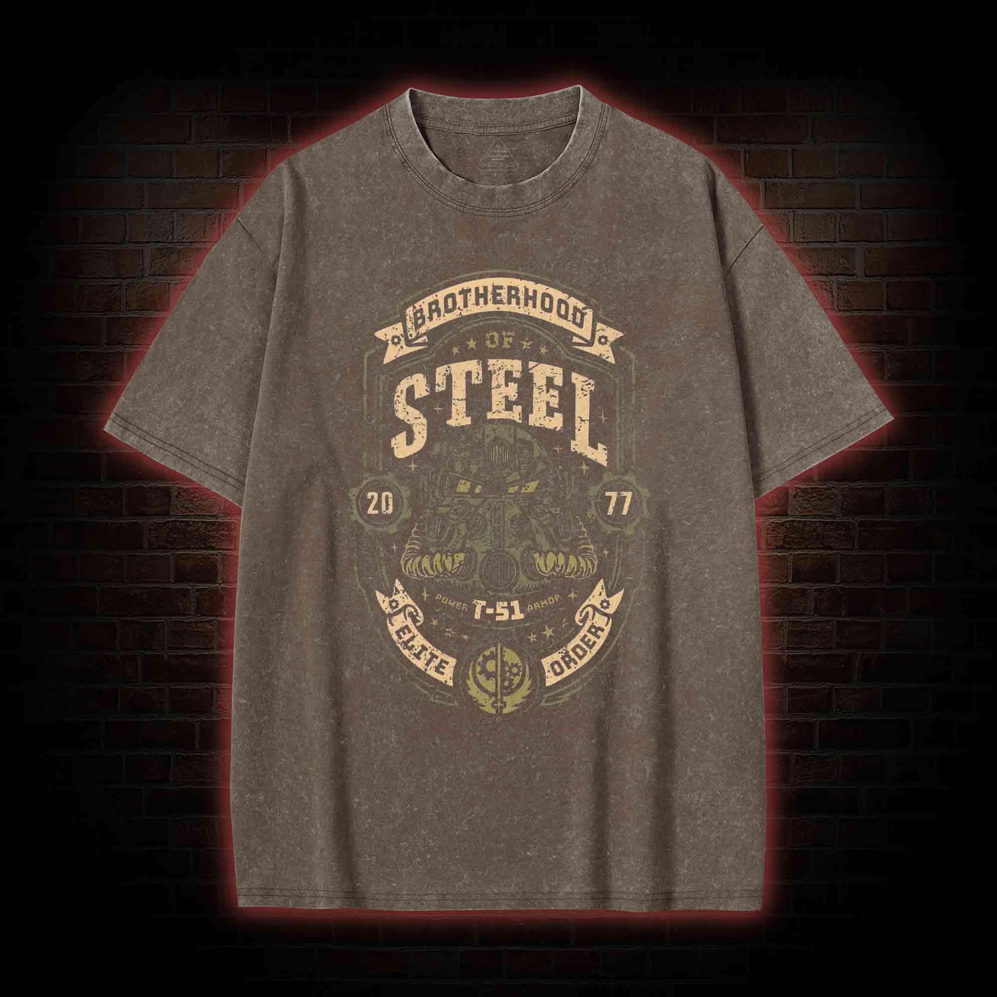 Brotherhood of Steel Washed T-shirt
