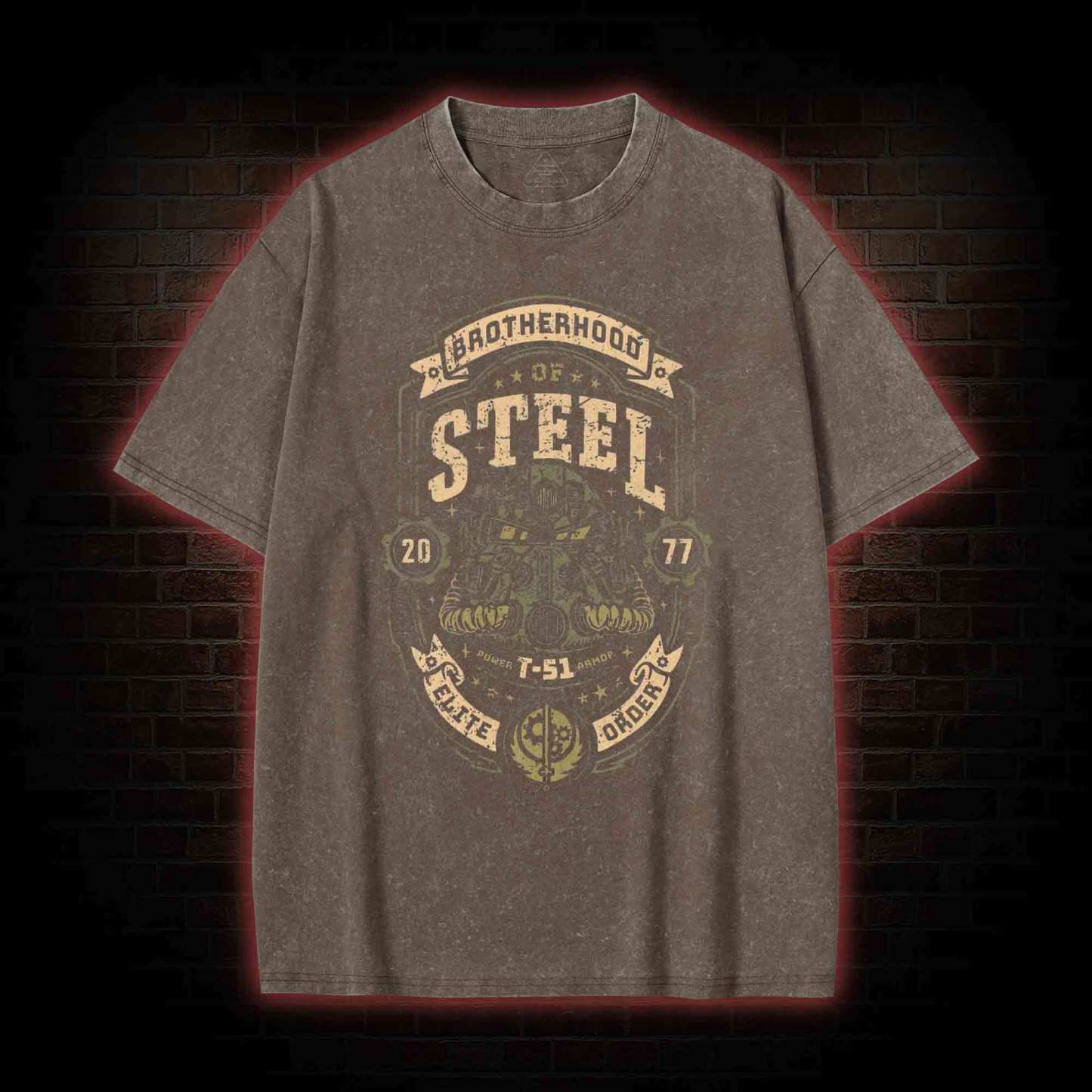 Brotherhood of Steel Washed T-shirt