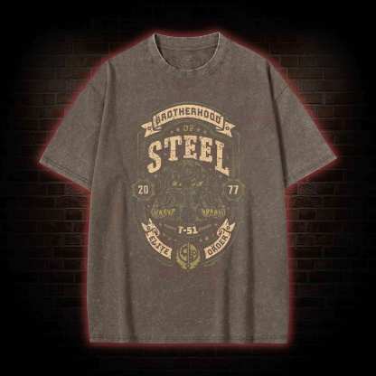 Brotherhood of Steel Washed T-shirt