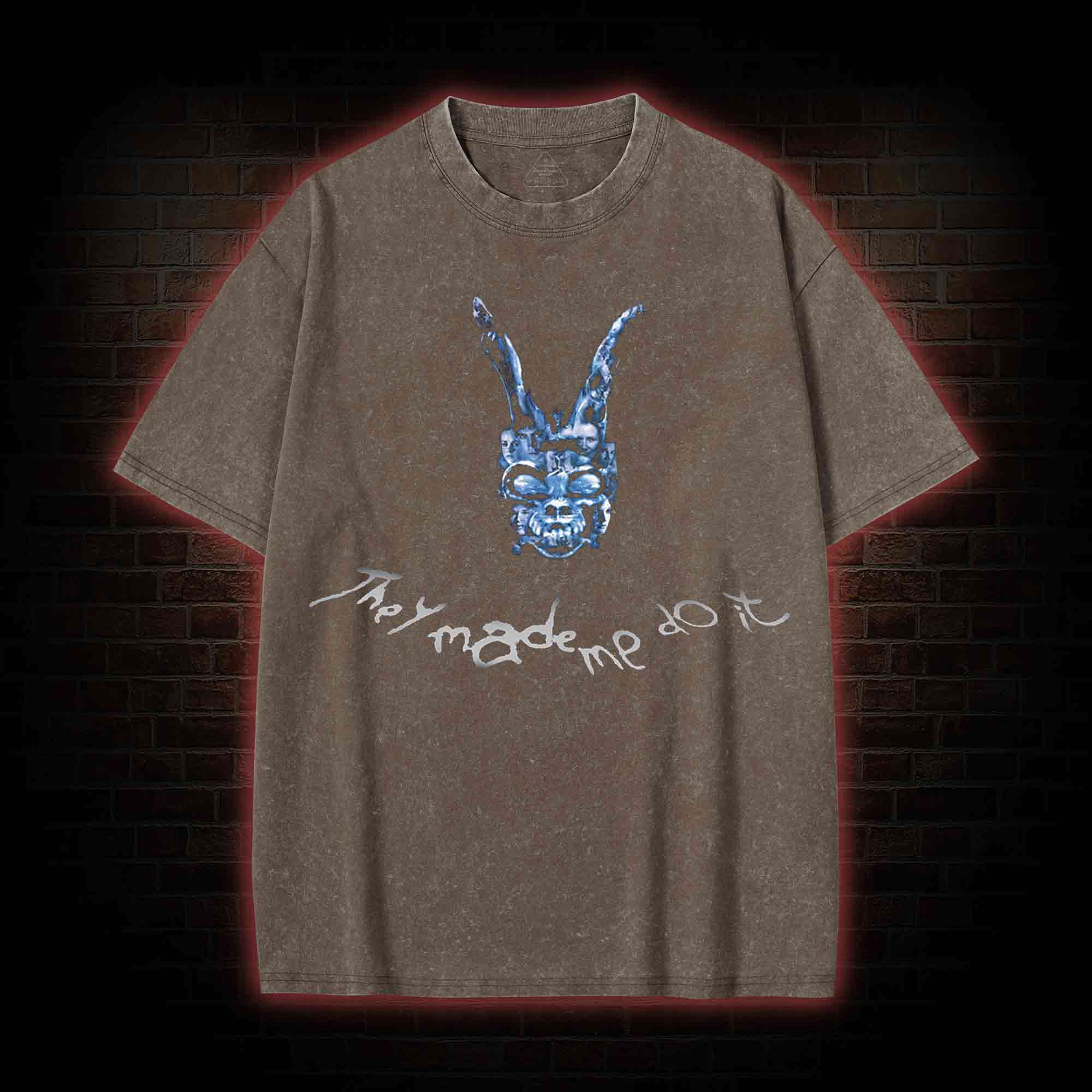 They Made Me do it Washed T-shirt