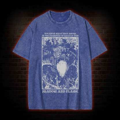 Shadow and Flame Washed T-shirt