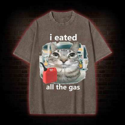 I Eated All the Gas Washed T-shirt
