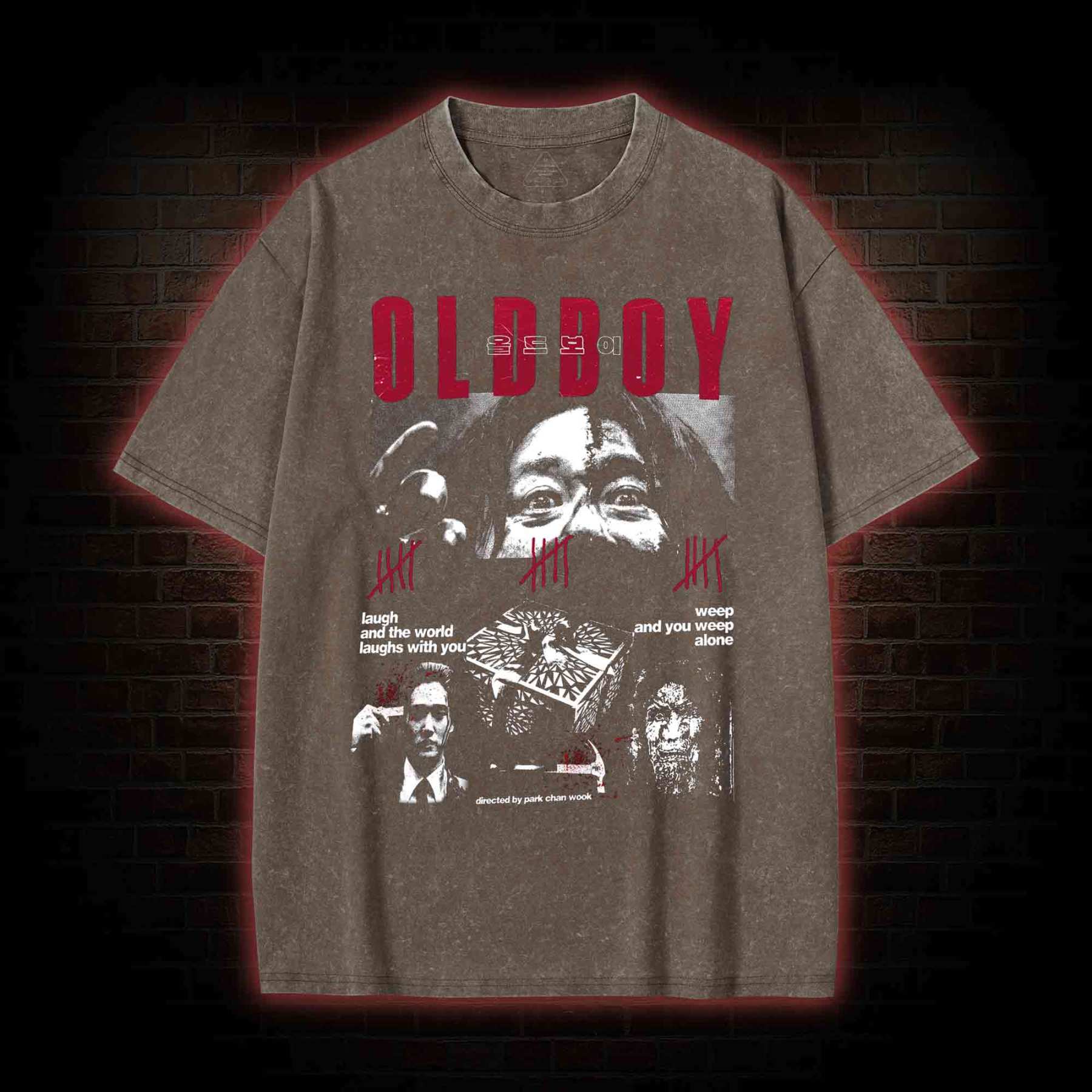 Laugh and the World Laughs with You Washed T-shirt