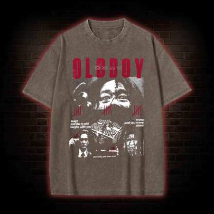 Laugh and the World Laughs with You Washed T-shirt