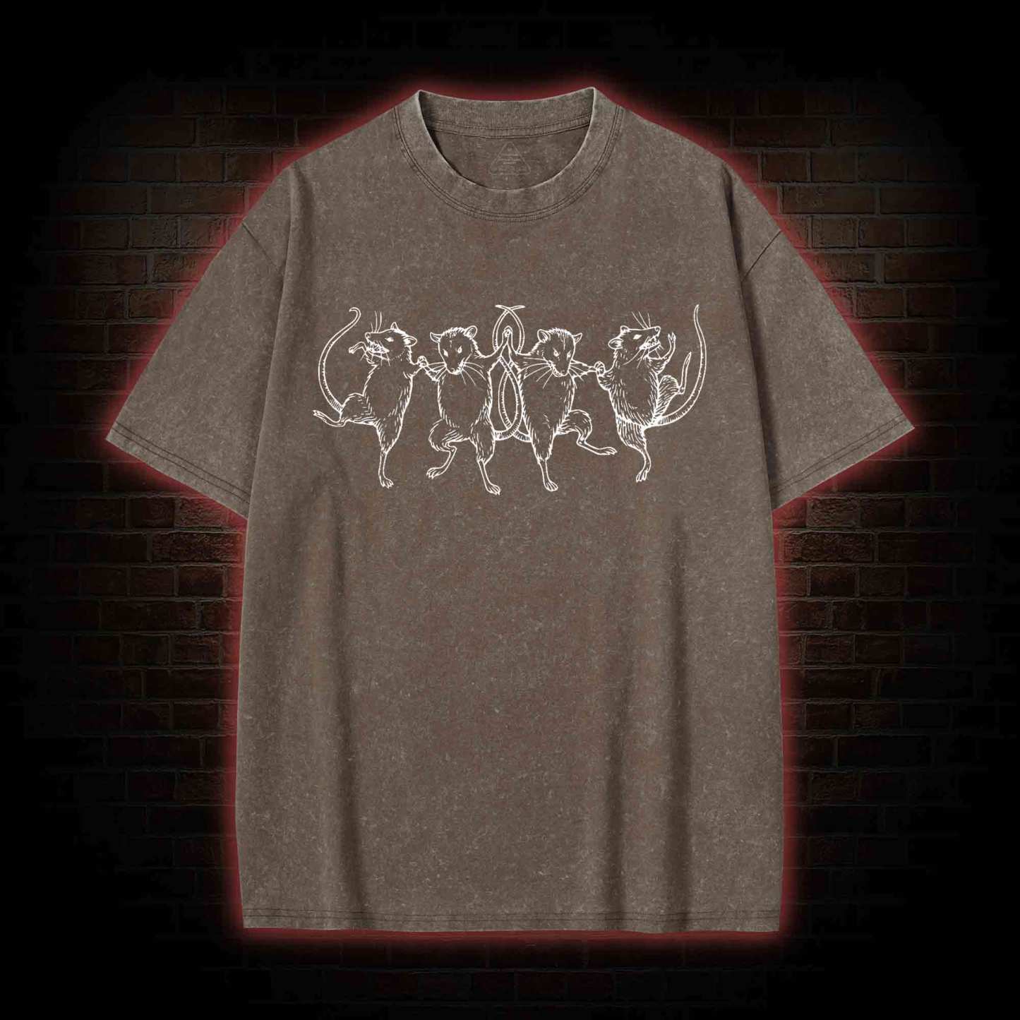 Dancing Rats Washed T-shirt