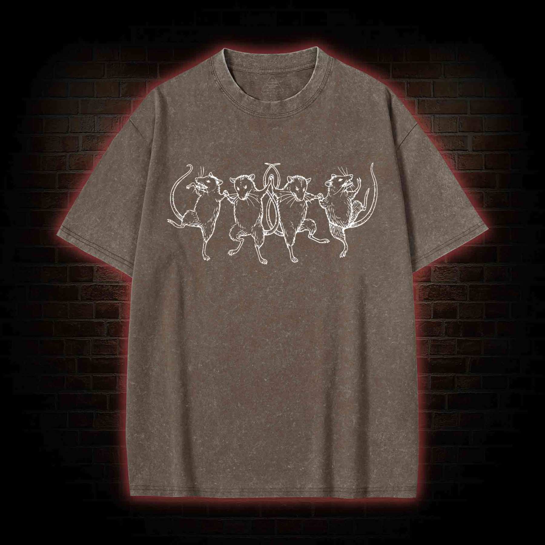 Dancing Rats Washed T-shirt