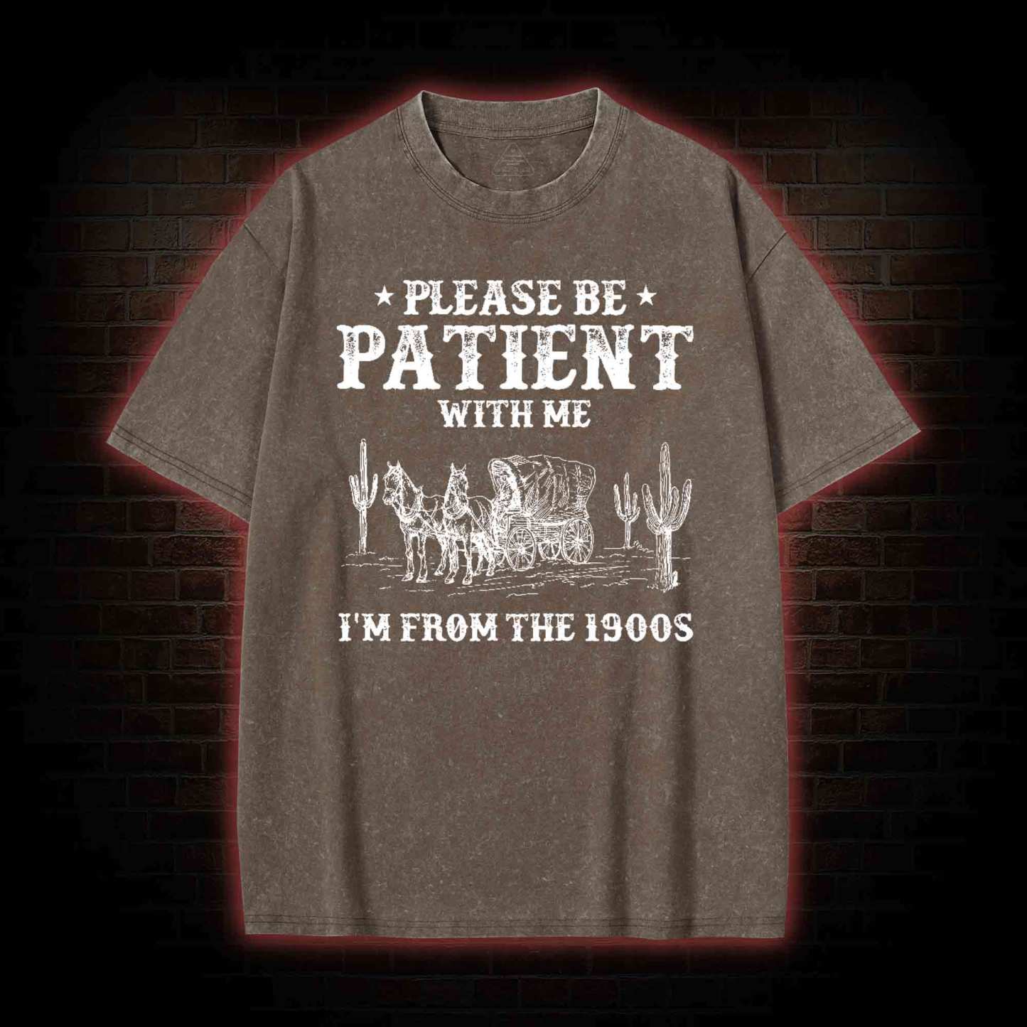 Please be Patient with Me I'm from the 1900s Washed T-shirt