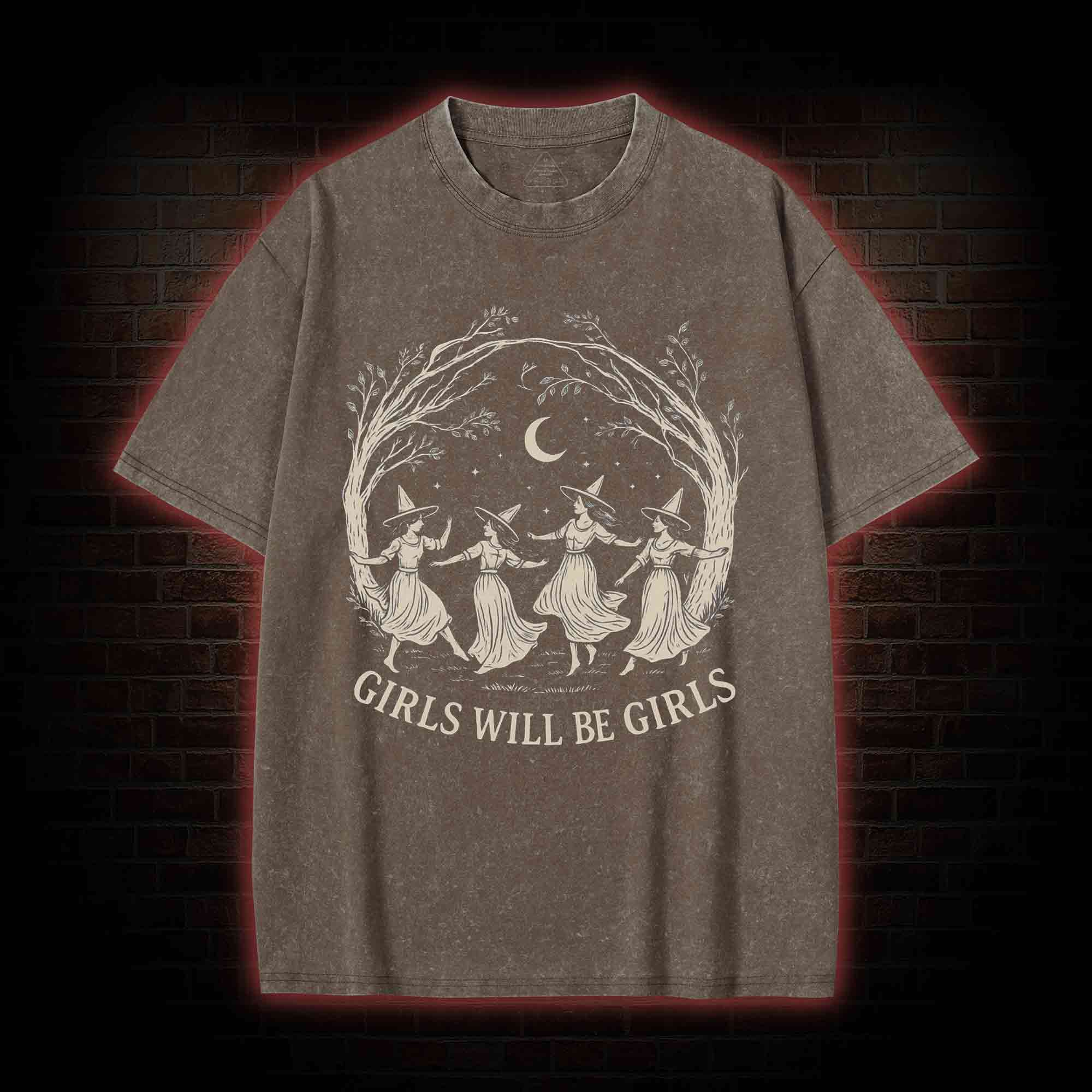 Girls will be Girls Washed T-shirt
