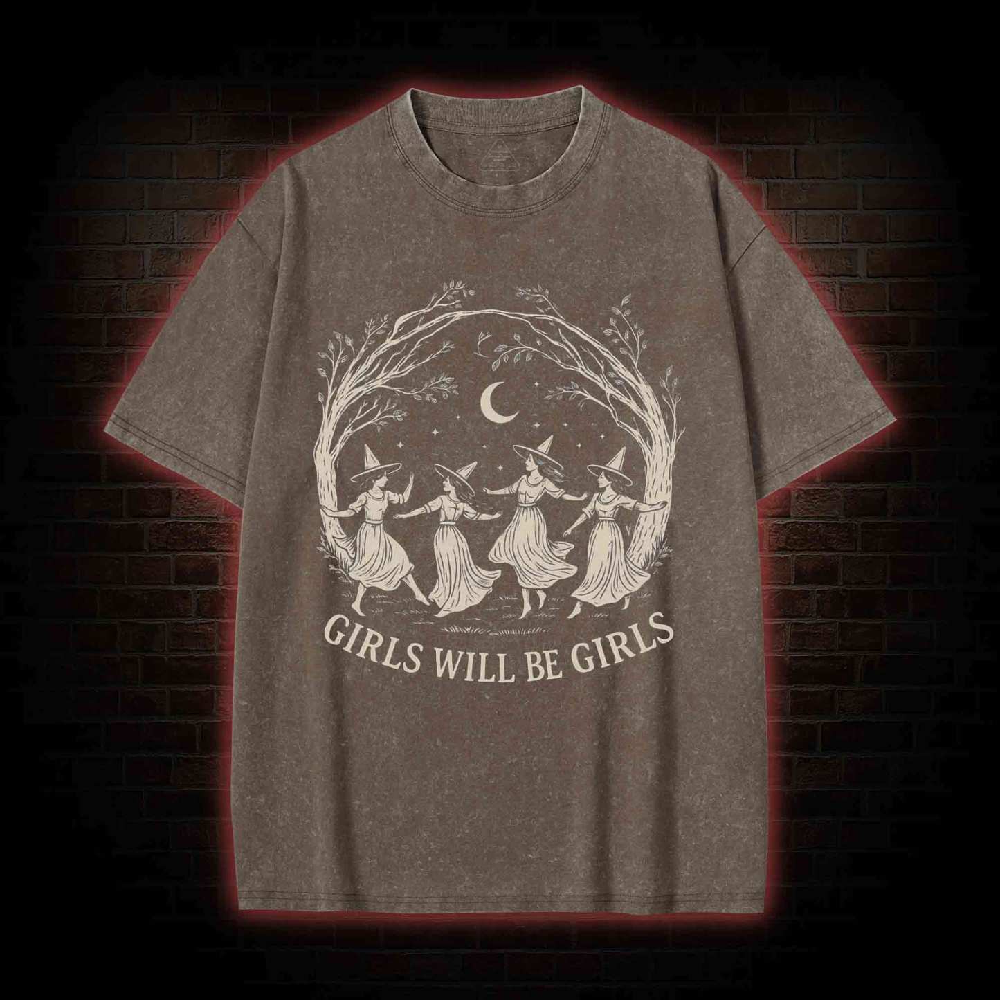 Girls will be Girls Washed T-shirt