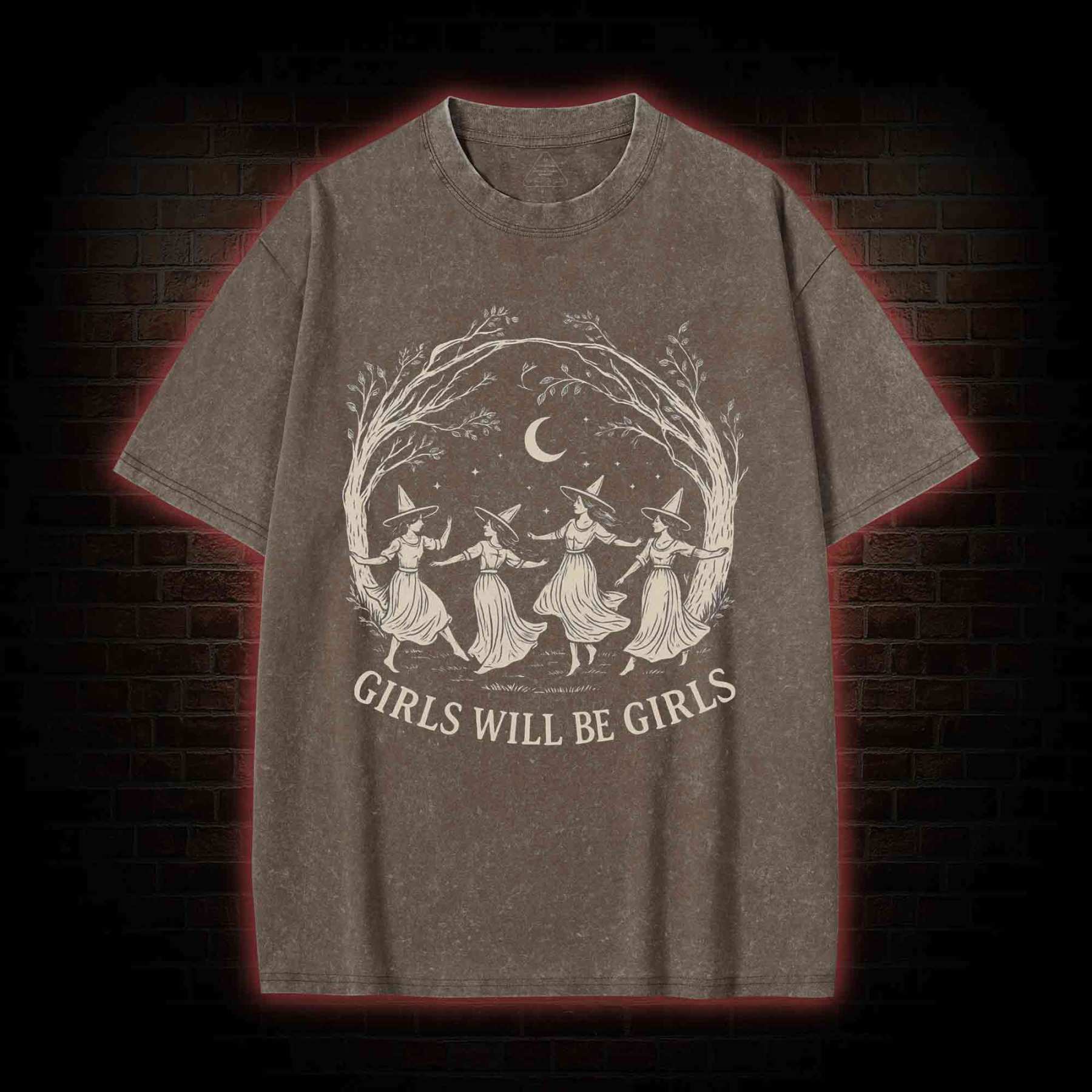 Girls will be Girls Washed T-shirt