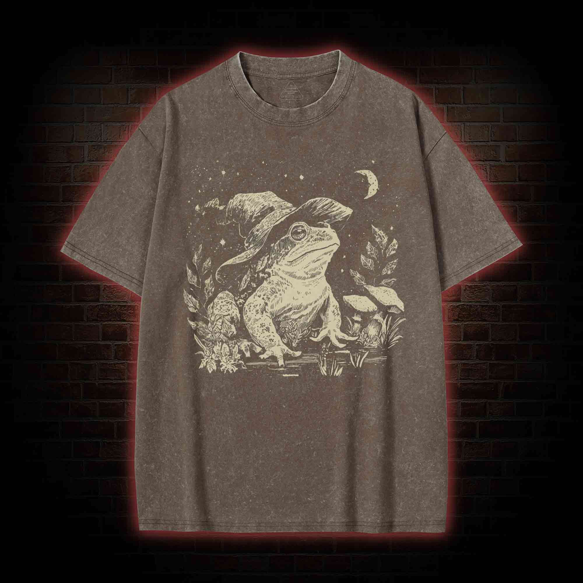 Witchy Frog Washed T-shirt