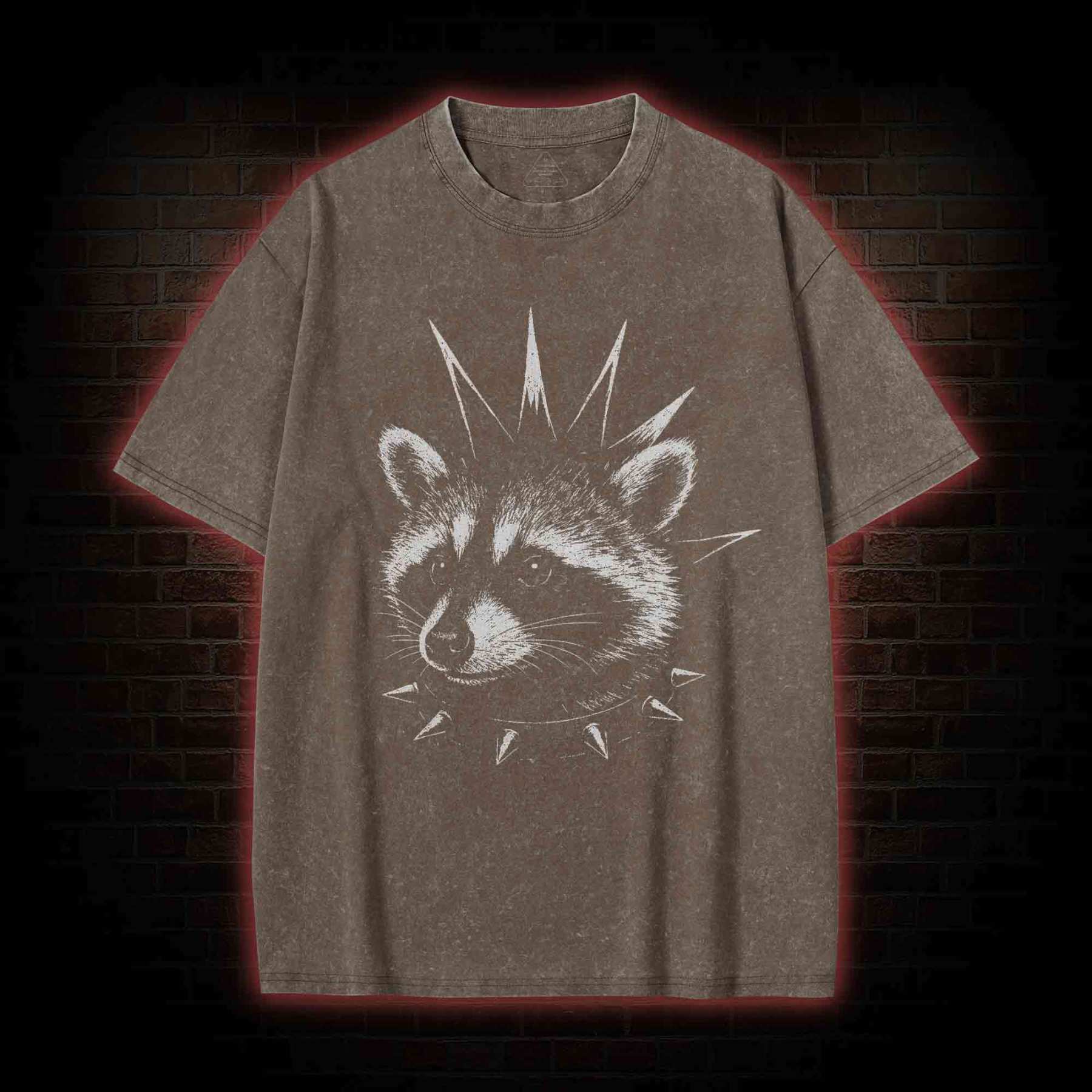 Punk Raccoon Washed T-shirt