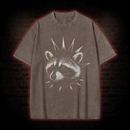 Punk Raccoon Washed T-shirt
