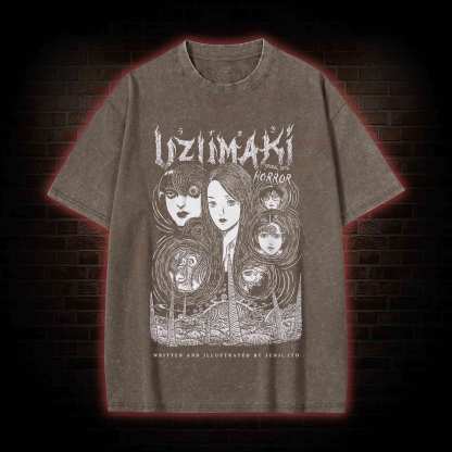 Creepy Girl Washed T-shirt