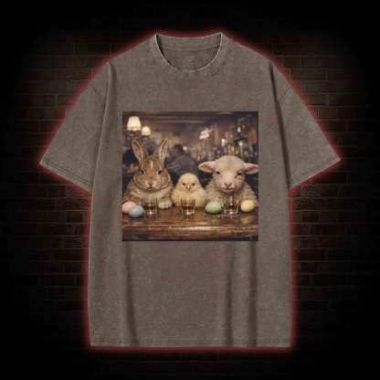 Animal Meme Washed T-shirt