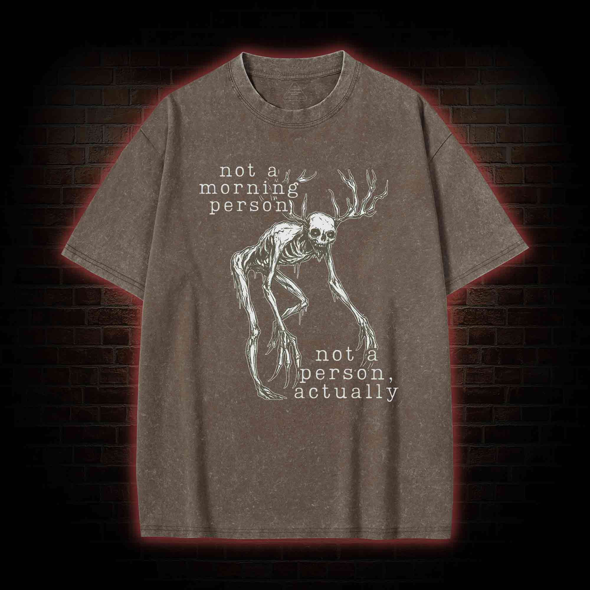 Wendigo Morning Person Washed T-shirt