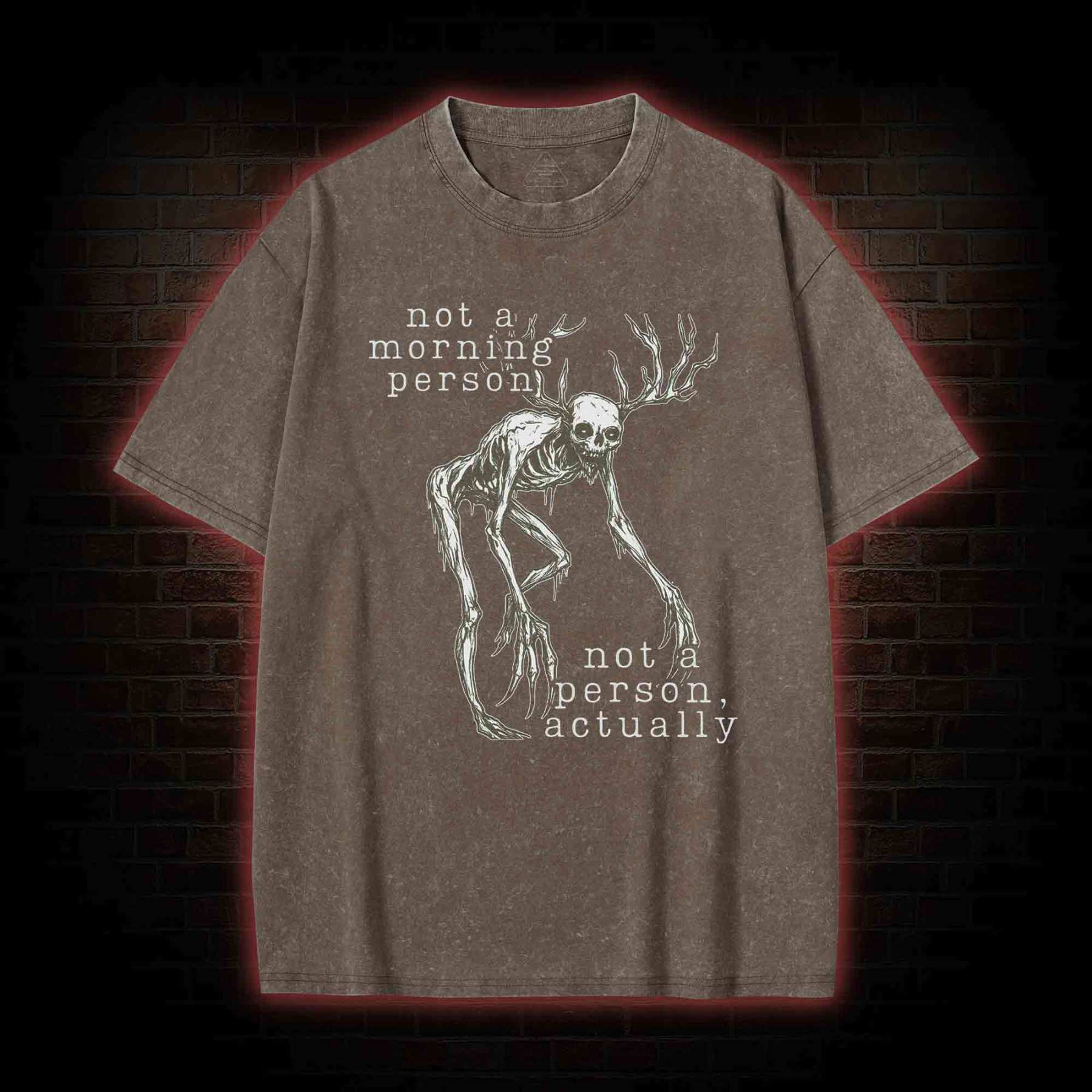Wendigo Morning Person Washed T-shirt