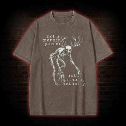 Wendigo Morning Person Washed T-shirt