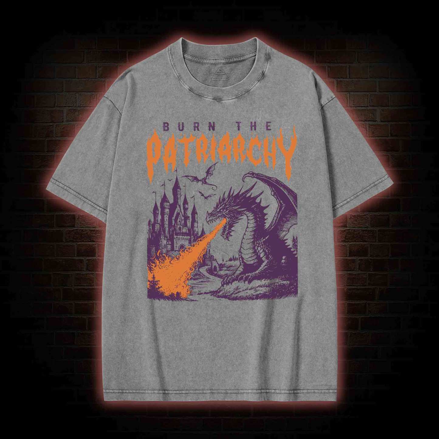 Burn the Patriarchy Washed T-shirt