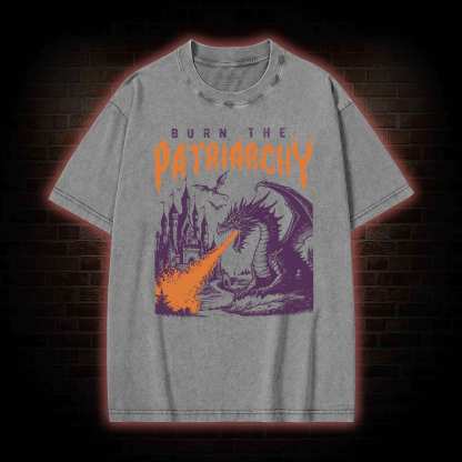 Burn the Patriarchy Washed T-shirt