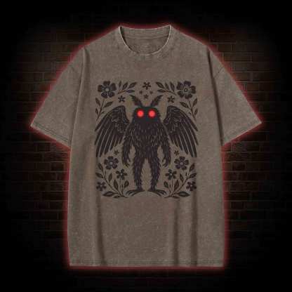 Mothman Cryptid Washed T-shirt