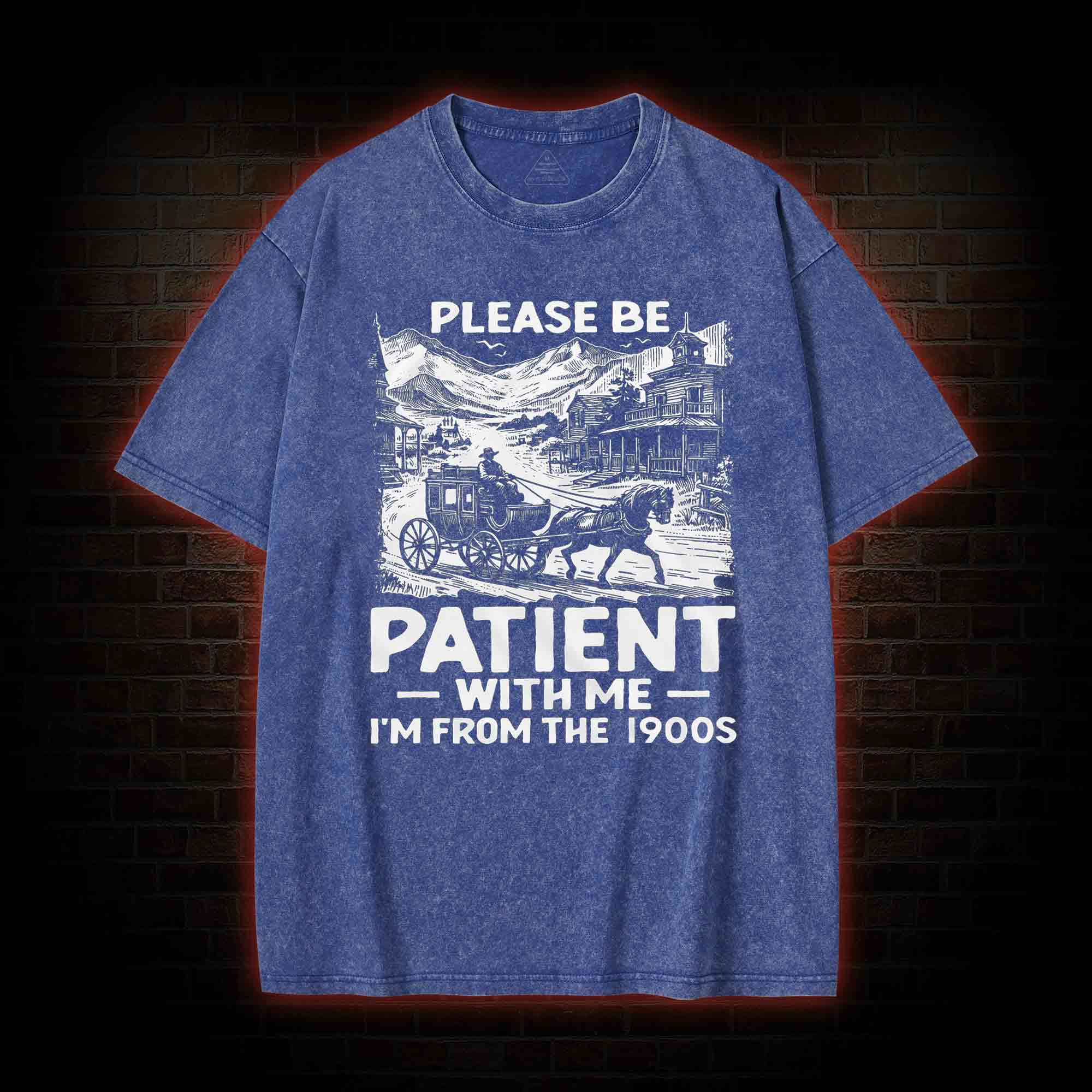 Men's Funny I am from 1900s Washed T-shirt